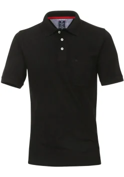 Redmond regular fit poloshirt, zwart