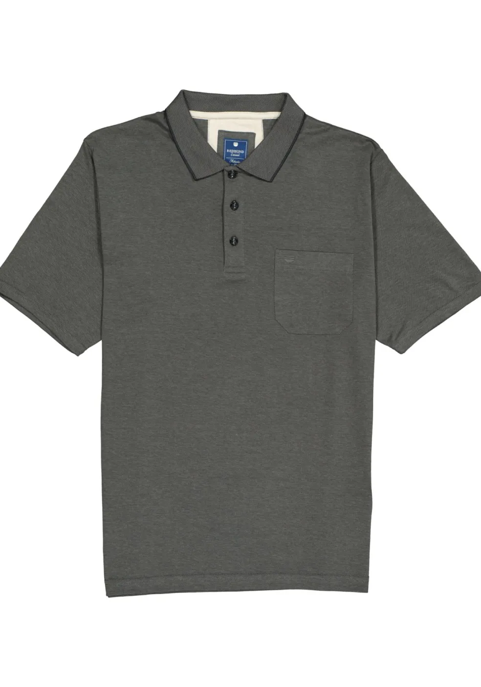 Redmond regular fit poloshirt, antraciet melange
