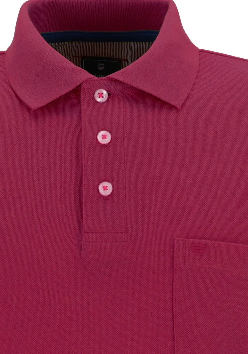 Redmond regular fit poloshirt, fuchsia roze