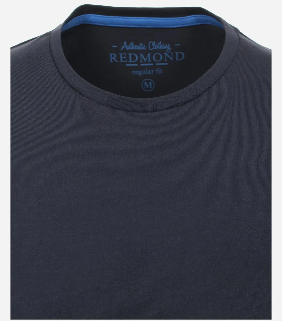Redmond regular fit T-shirt, korte mouw O-hals, blauw