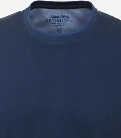 Redmond regular fit T-shirt, korte mouw O-hals, blauw