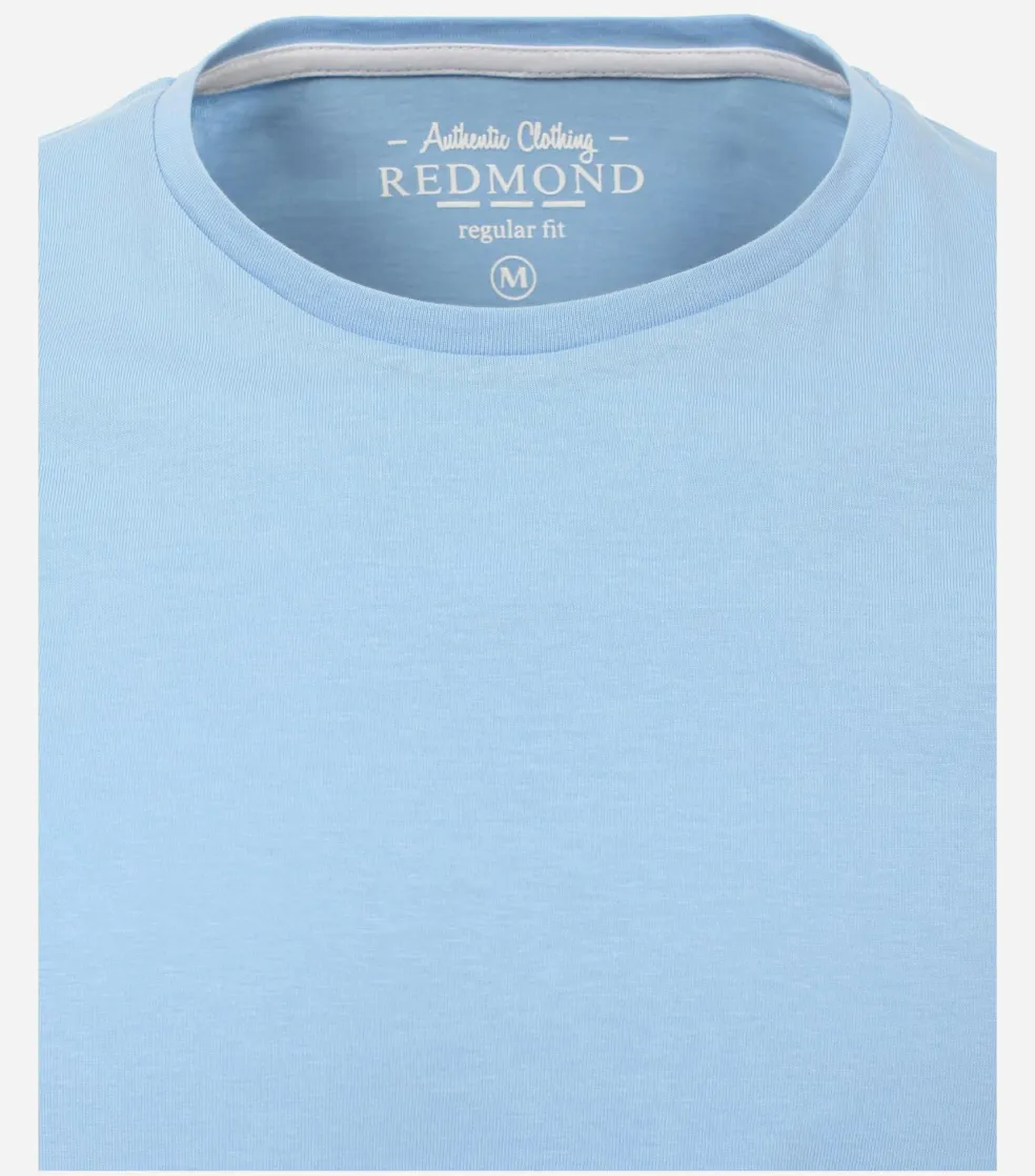 Redmond regular fit T-shirt, korte mouw O-hals, blauw