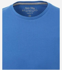 Redmond regular fit T-shirt, korte mouw O-hals, blauw