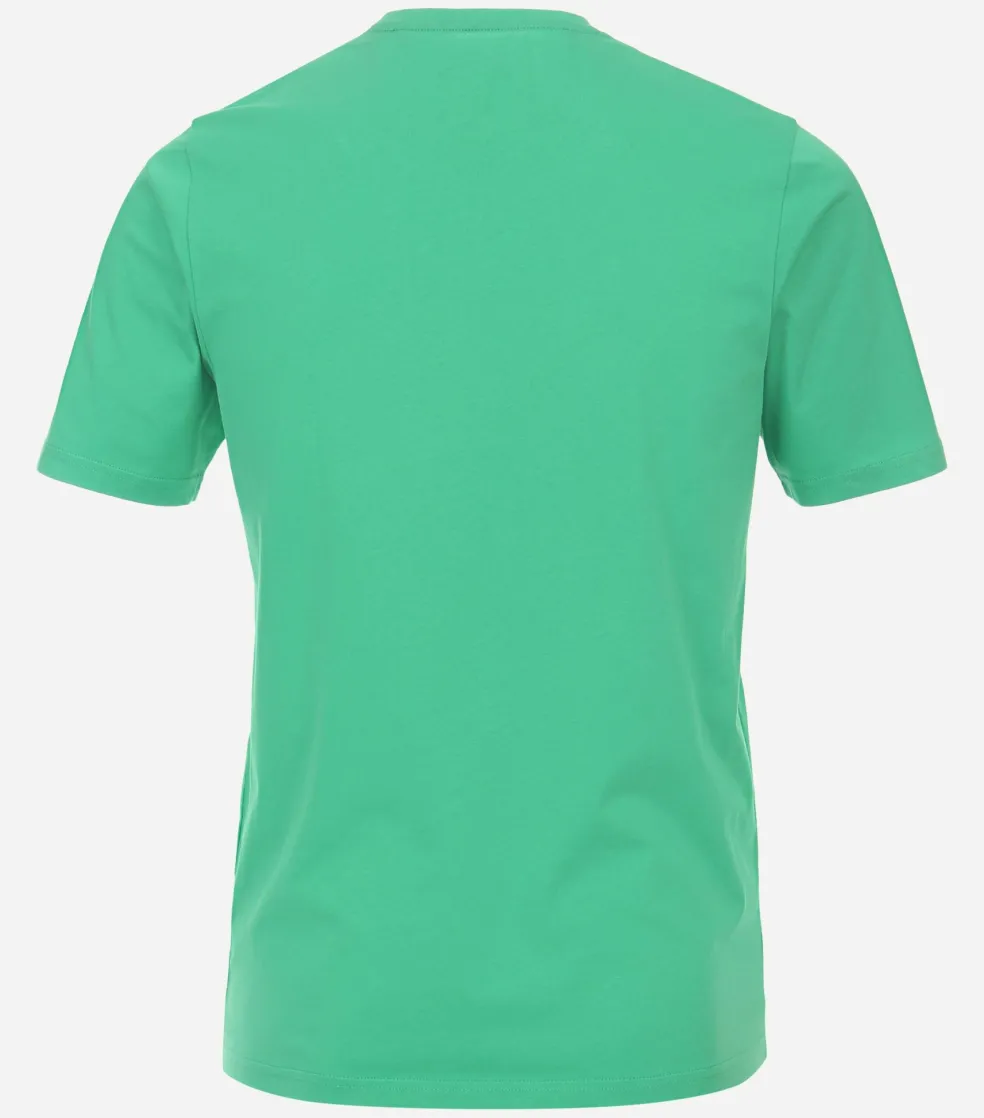 Redmond regular fit T-shirt, korte mouw O-hals, groen