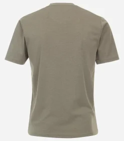 Redmond regular fit T-shirt, korte mouw O-hals, groen