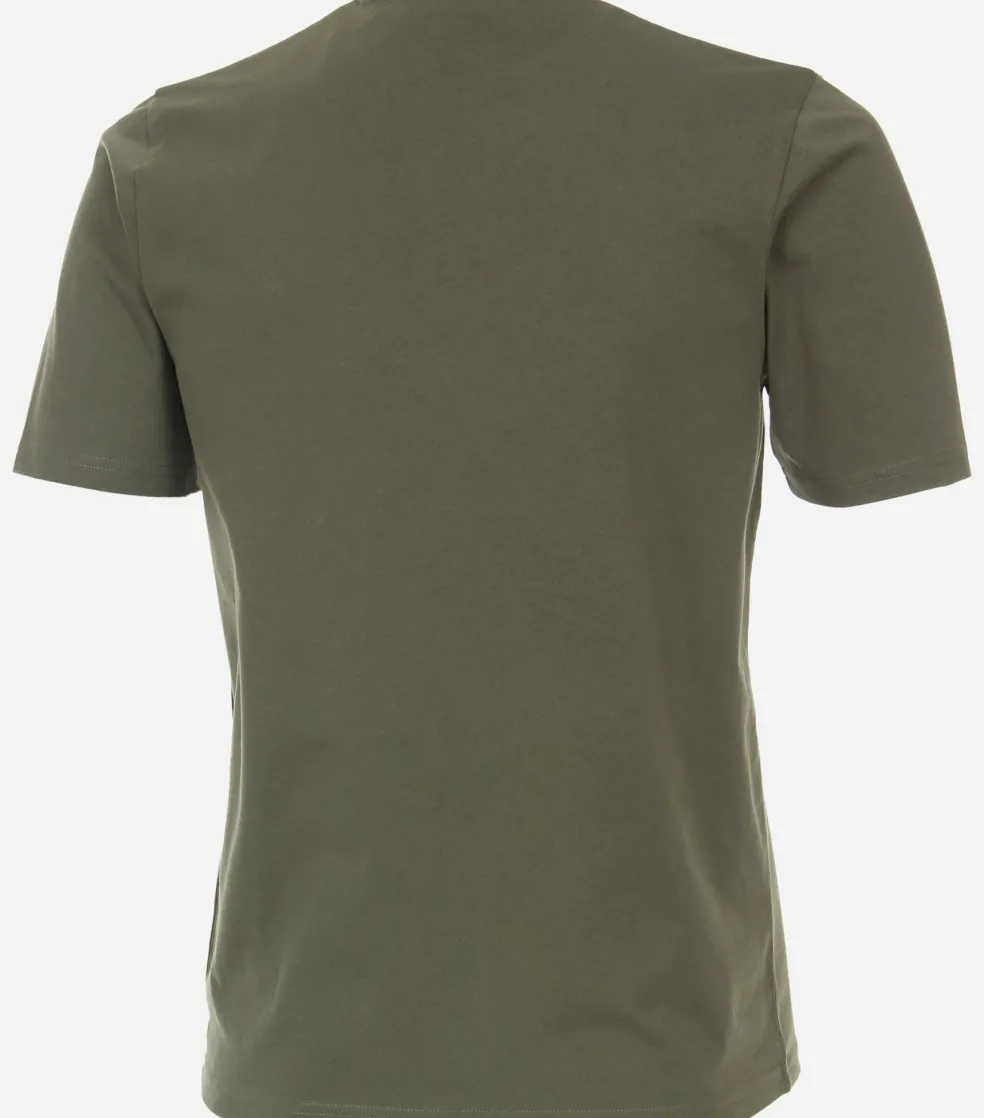 Redmond regular fit T-shirt, korte mouw O-hals, groen