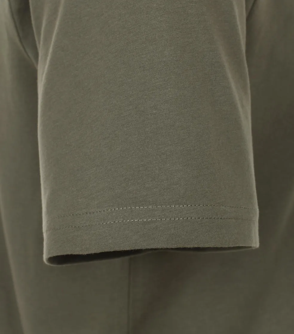 Redmond regular fit T-shirt, korte mouw O-hals, groen