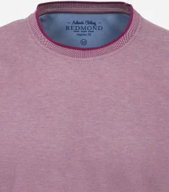 Redmond regular fit T-shirt, korte mouw O-hals, paars