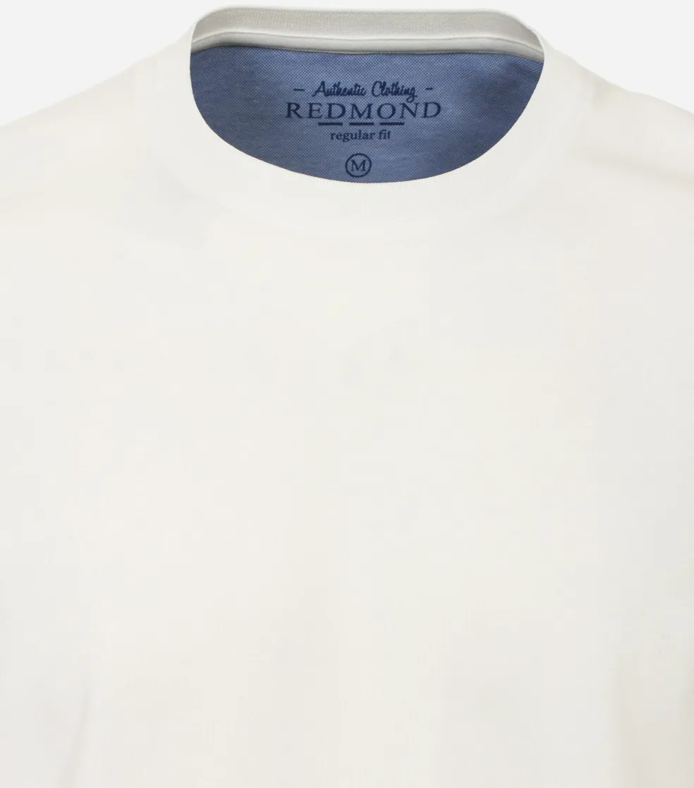 Redmond regular fit T-shirt, korte mouw O-hals, wit