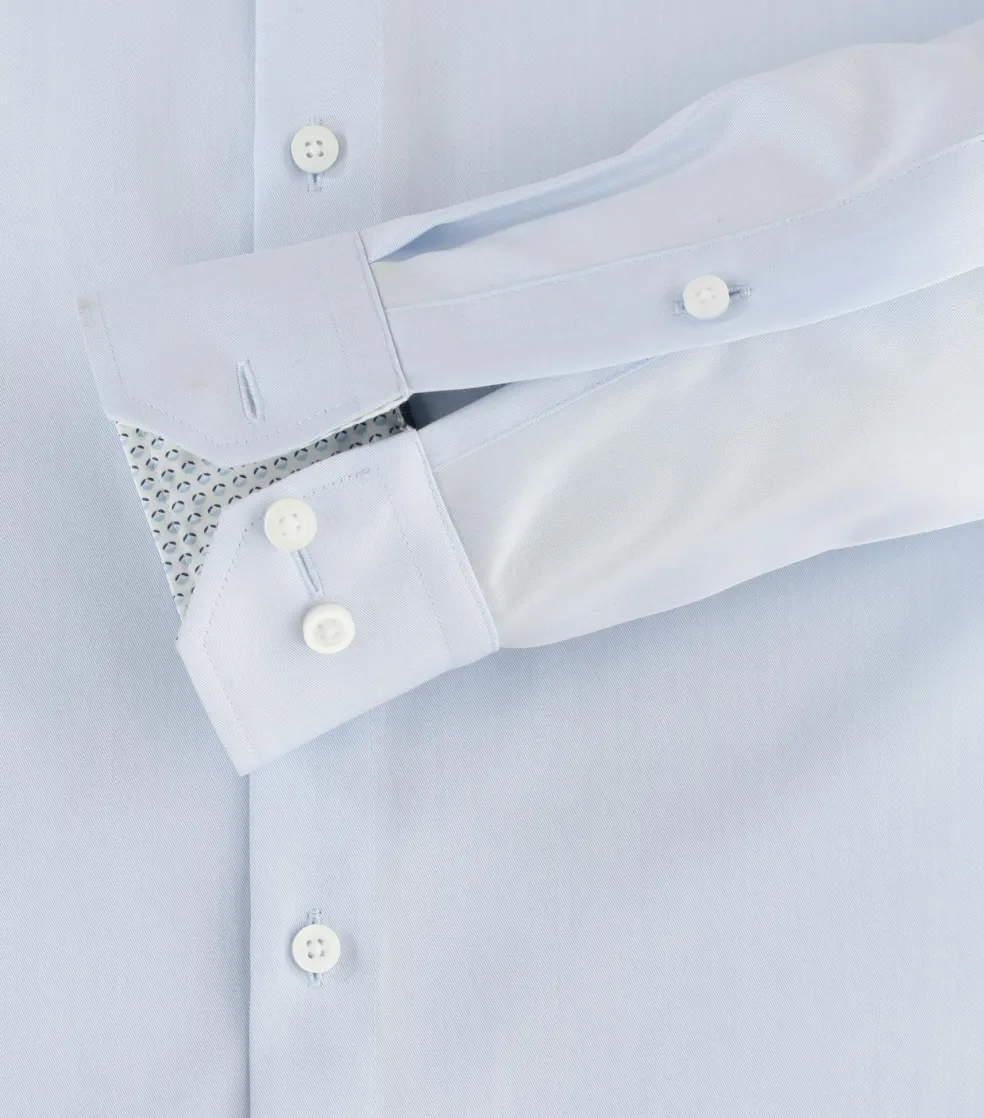 Redmond slim fit overhemd, popeline, blauw