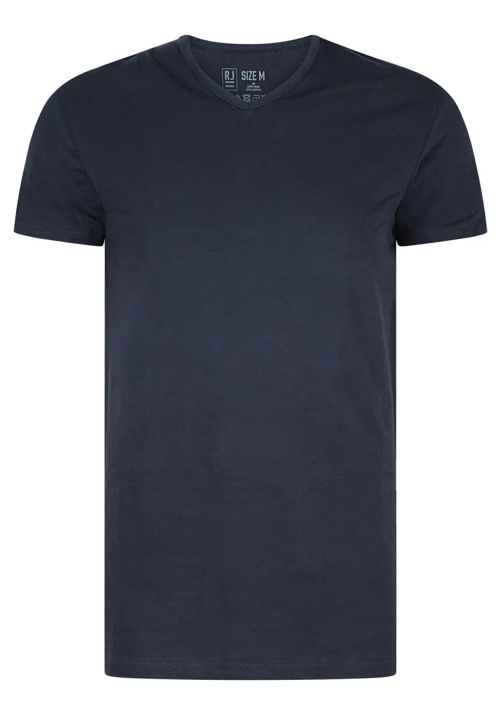 RJ Bodywear Everyday Gouda T-shirts (2-pack), heren T-shirts V-hals smal, donkerblauw
