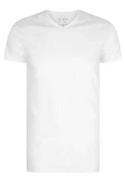RJ Bodywear Everyday Gouda T-shirts (2-pack), heren T-shirts V-hals smal, wit