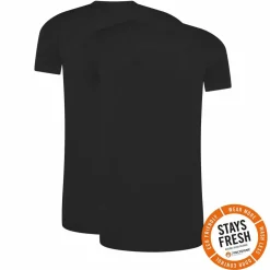 RJ Bodywear Everyday Roermond T-shirt (2-pack), heren T-shirt , zwart