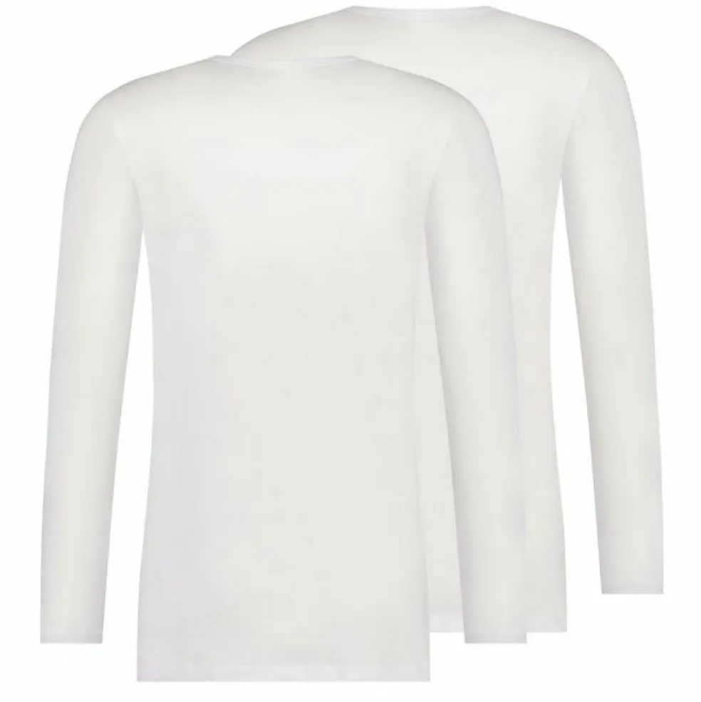 RJ Bodywear Everyday Roosendaal T-shirt (2-pack), heren T-shirt met O-hals, wit