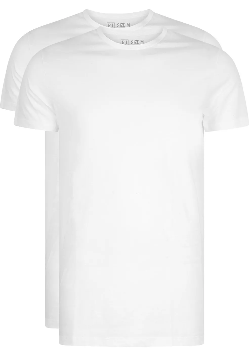 RJ Bodywear Everyday Rotterdam T-shirts (2-pack), heren T-shirts O-hals smal, wit