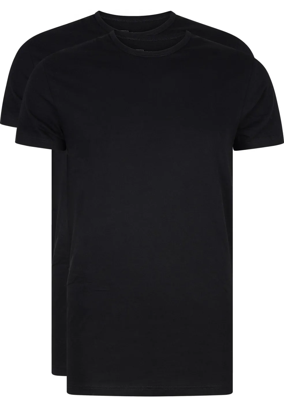 RJ Bodywear Everyday Rotterdam T-shirts (2-pack), heren T-shirts O-hals smal, zwart