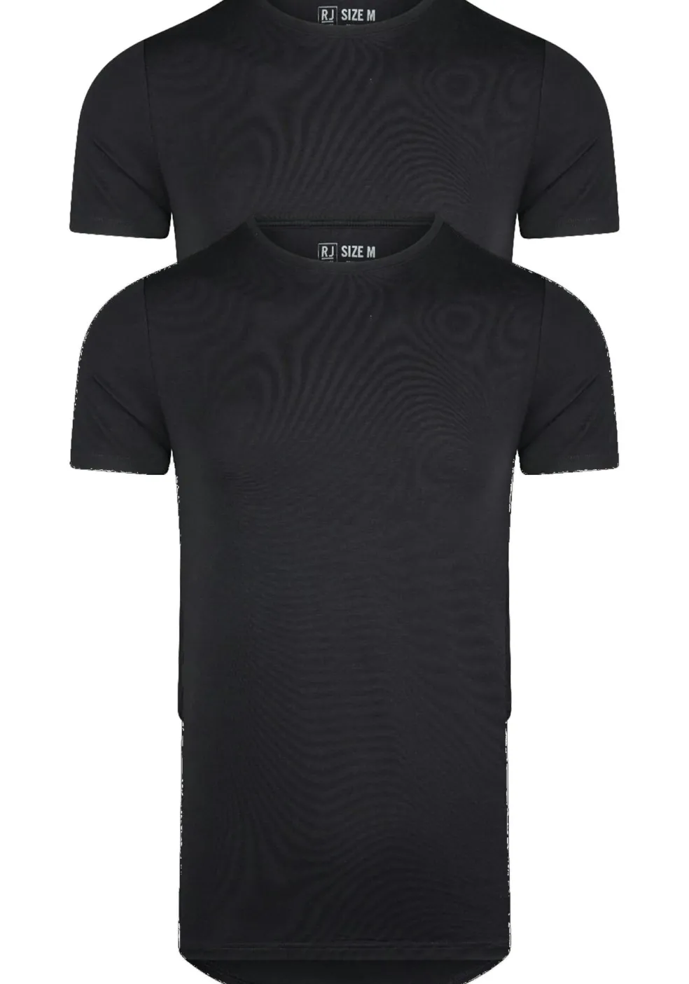 RJ Bodywear Good Life Lisbon T-shirt (2-pack), heren T-shirt met O-hals, zwart