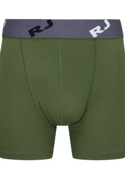 RJ Bodywear Pure Color boxer (1-pack), heren boxer lang, donkergroen