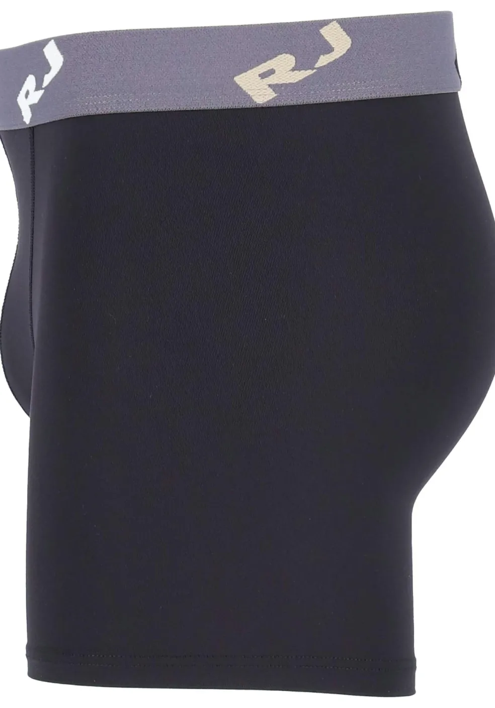 RJ Bodywear Pure Color boxershort (1-pack), heren boxer lang, microfiber, zwart