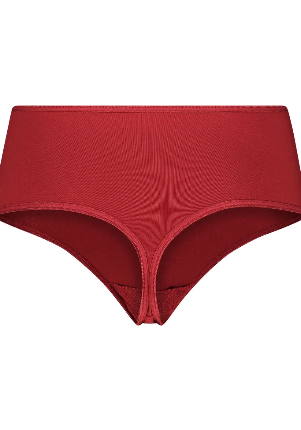RJ Bodywear Pure Color dames maxi string, donkerrood
