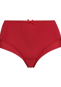 RJ Bodywear Pure Color dames maxi brief, donkerrood