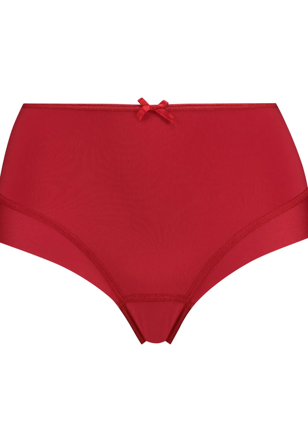 RJ Bodywear Pure Color dames maxi brief, donkerrood