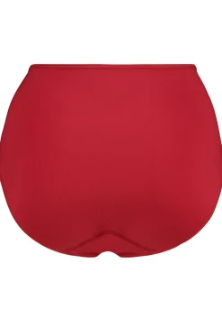 RJ Bodywear Pure Color dames maxi brief, donkerrood