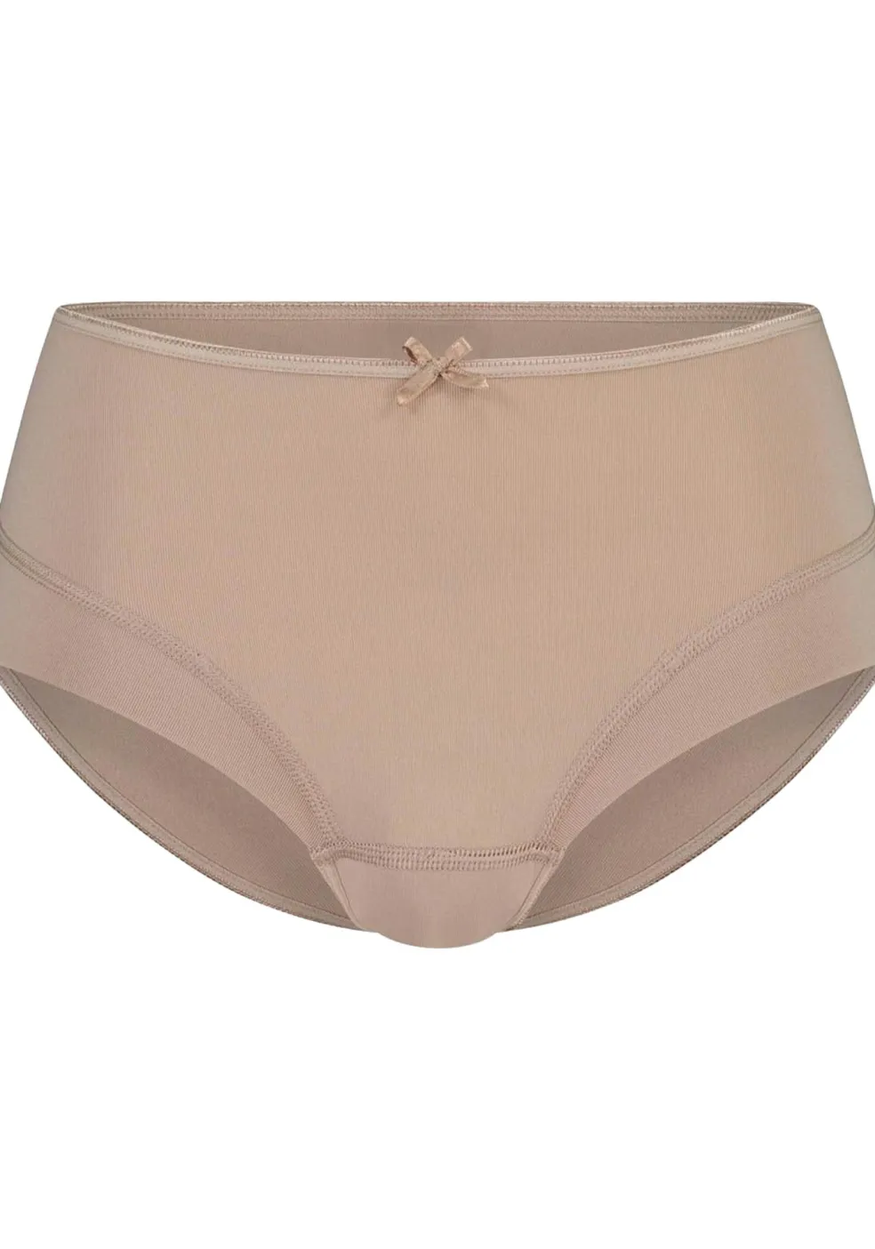 RJ Bodywear Pure Color dames midi slip (1-pack), lichtbruin