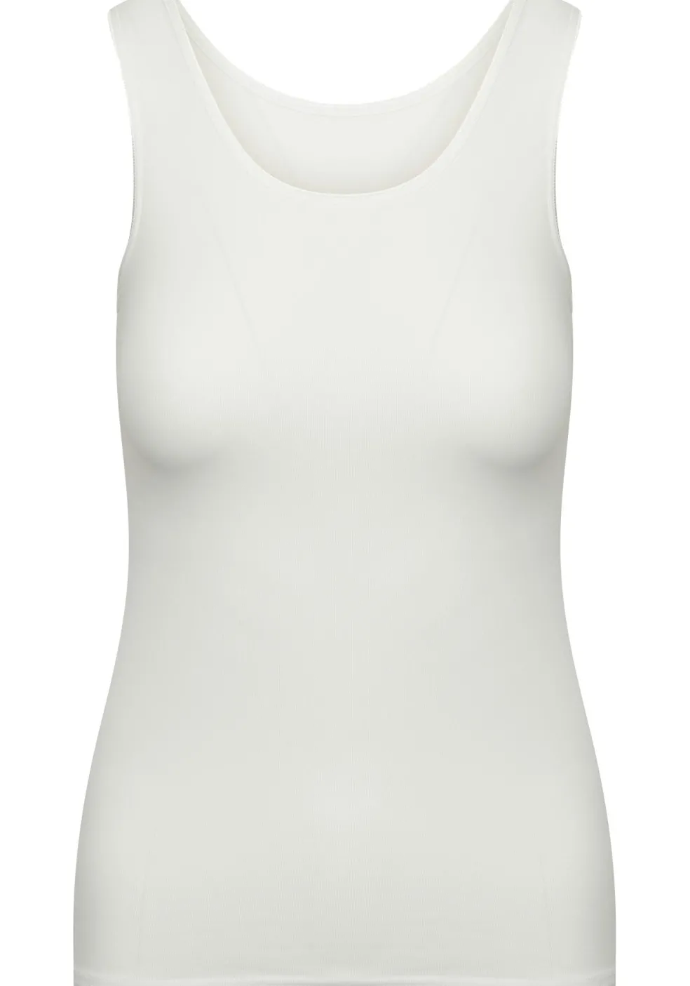RJ Bodywear Pure Color dames top (1-pack), hemdje met brede banden, wit