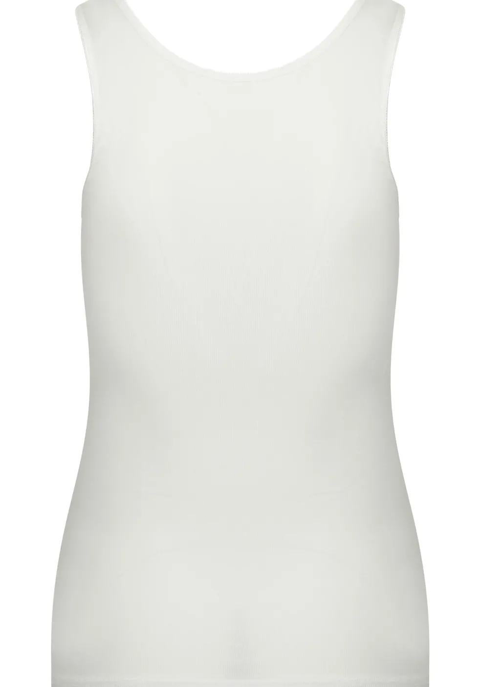 RJ Bodywear Pure Color dames top (1-pack), hemdje met brede banden, wit