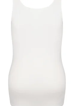 RJ Bodywear Pure Color dames top (1-pack), hemdje met brede banden, wit