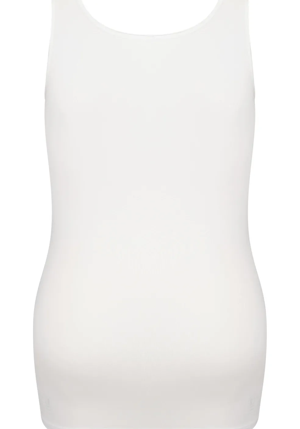 RJ Bodywear Pure Color dames top (1-pack), hemdje met brede banden, wit