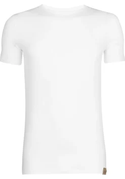 RJ Bodywear The Good Life T-shirts (2-pack), slim fit heren T-shirts O-hals, wit
