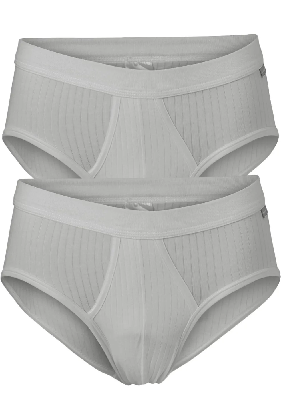 SCHIESSER Authentic sportslips (2-pack), grijs