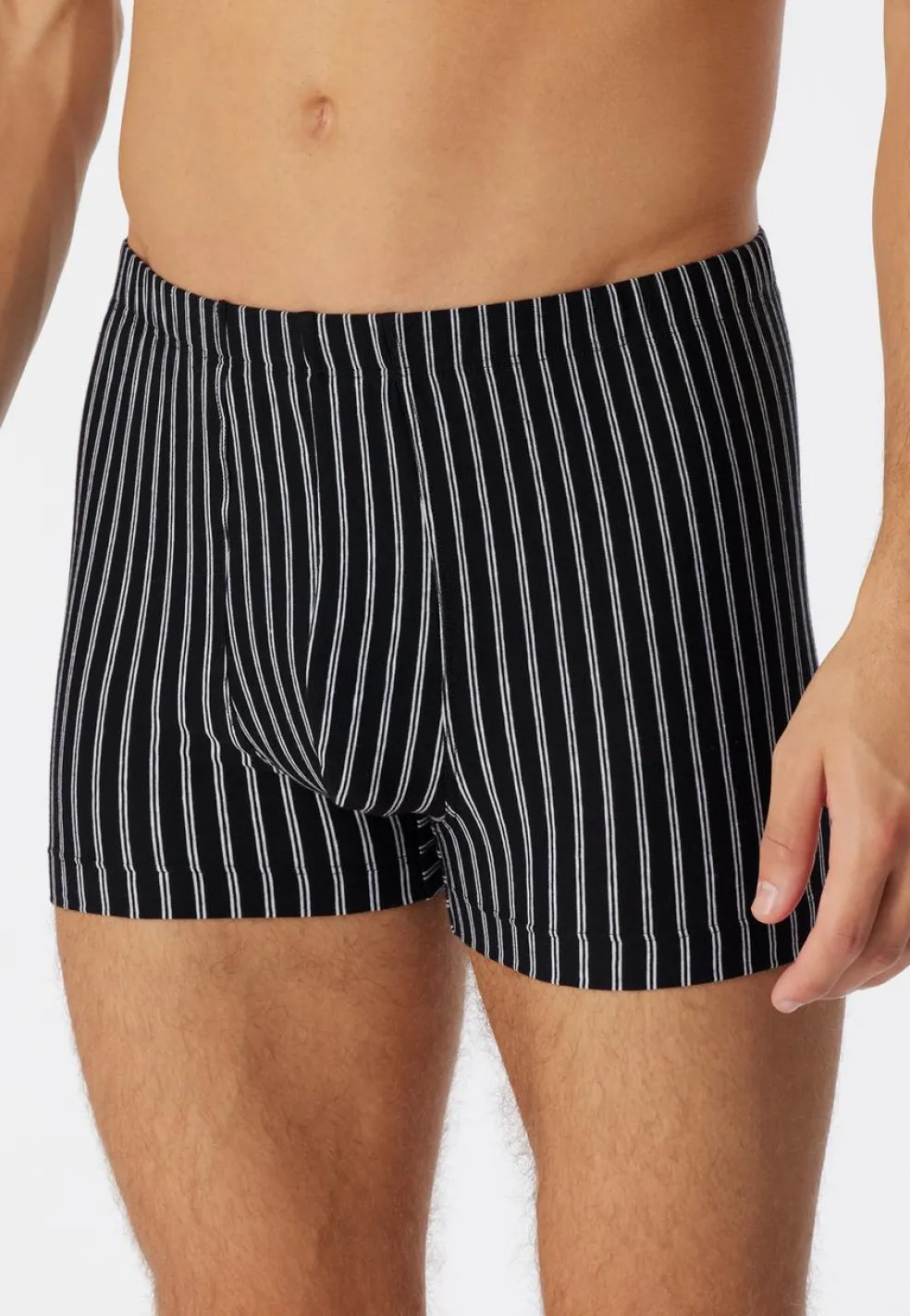 SCHIESSER 95/5 boxer (1-pack), heren short biologisch katoen gestreept meerkleurig