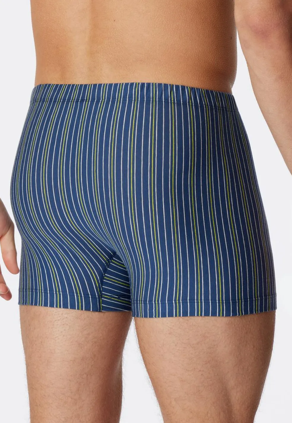 SCHIESSER 95/5 boxer (1-pack), heren short biologisch katoen strepen admiraal