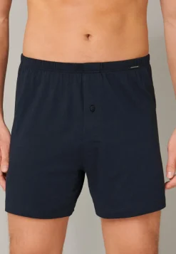 SCHIESSER Boxershorts Multipack boxer (2-pack), heren boxershorts jersey donkerblauw
