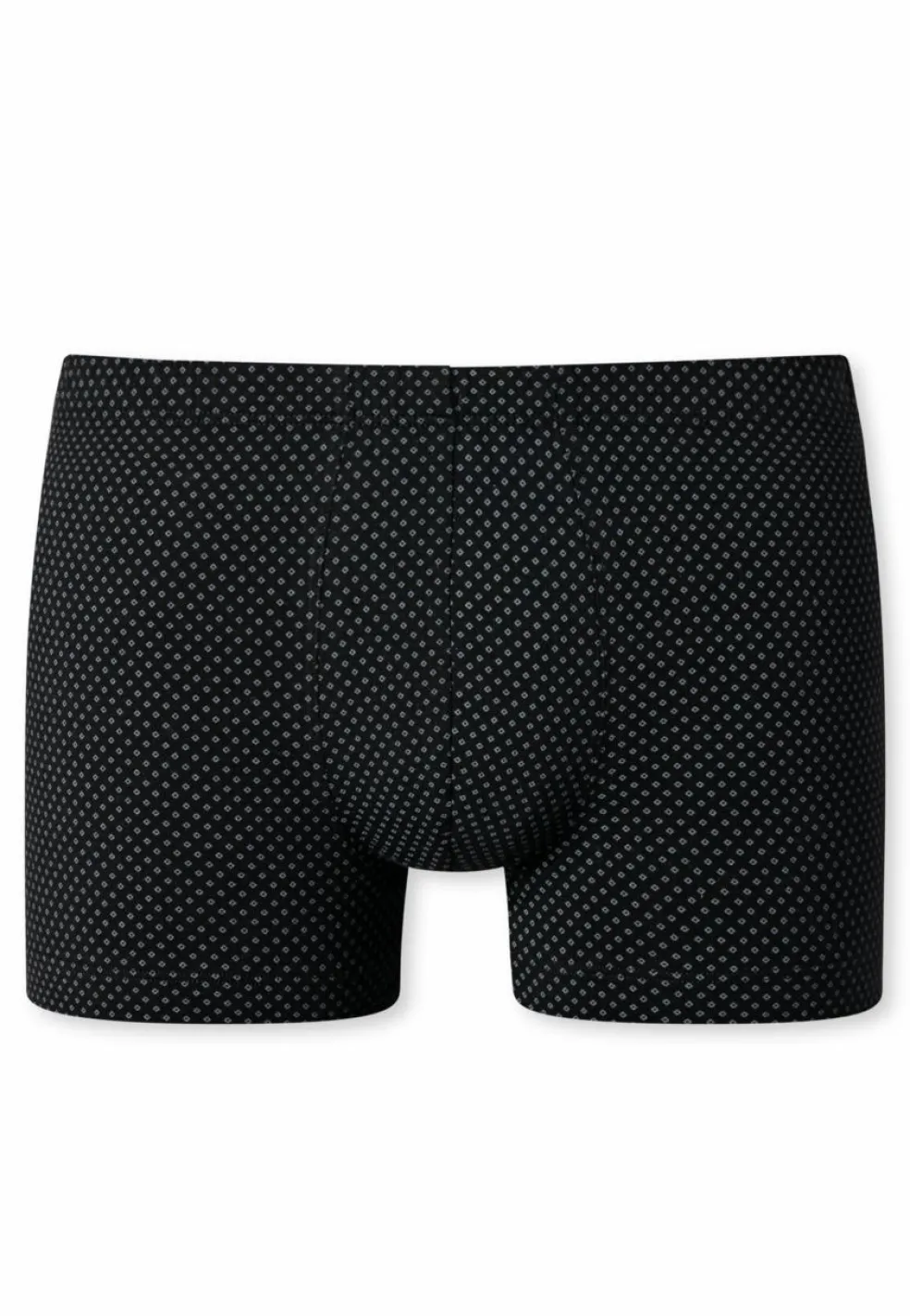 SCHIESSER Cotton Casuals boxer (1-pack), heren shorts zwart met patroon