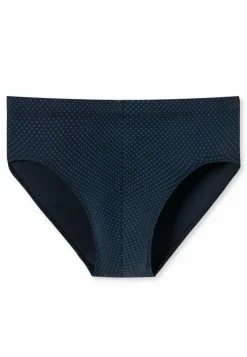SCHIESSER Cotton Casuals slip (1-pack), heren minislip donkerblauw met patroon
