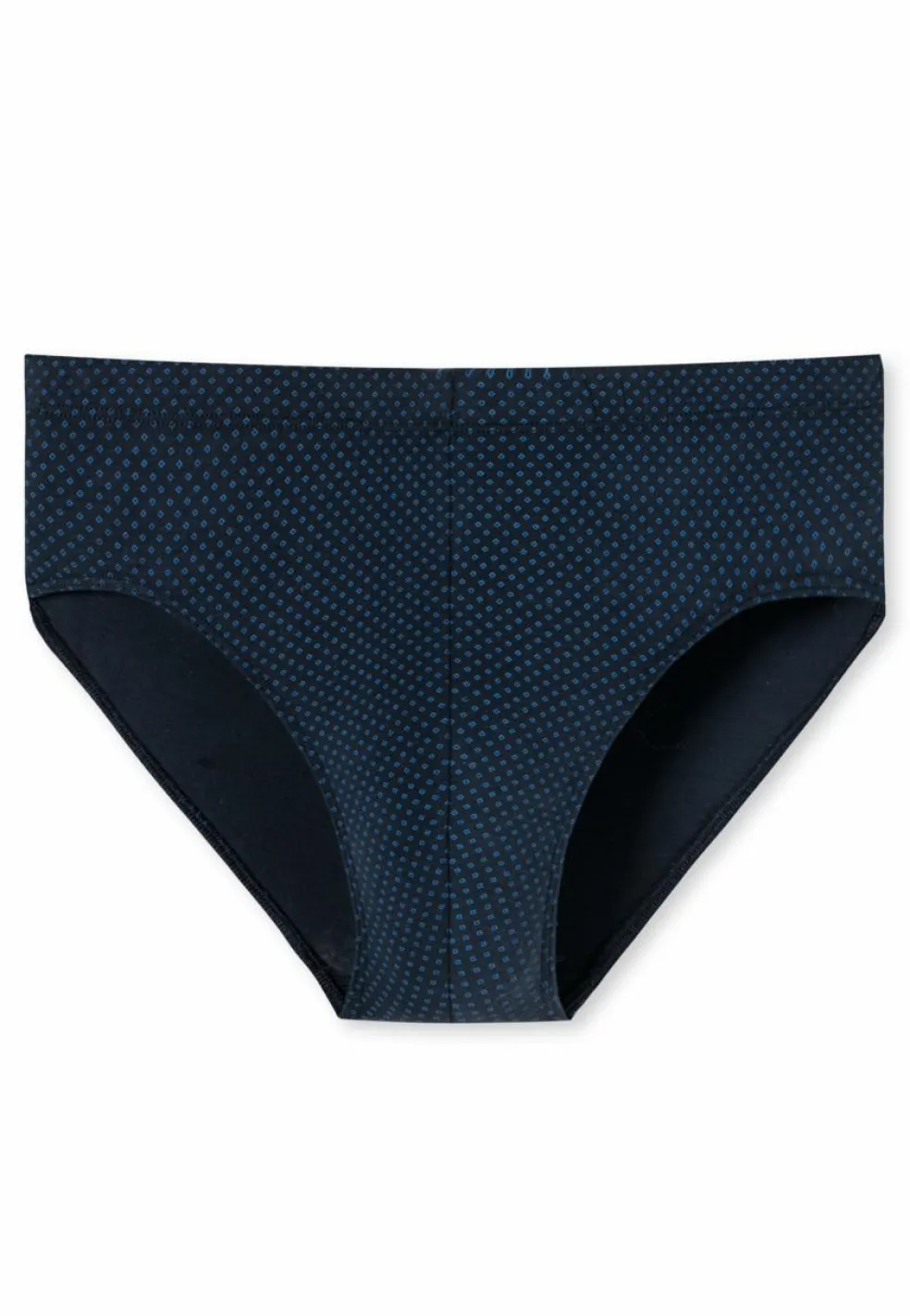 SCHIESSER Cotton Casuals slip (1-pack), heren minislip donkerblauw met patroon