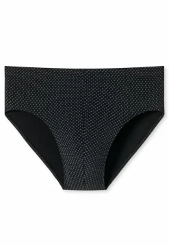 SCHIESSER Cotton Casuals slip (1-pack), heren minislip zwart met patroon