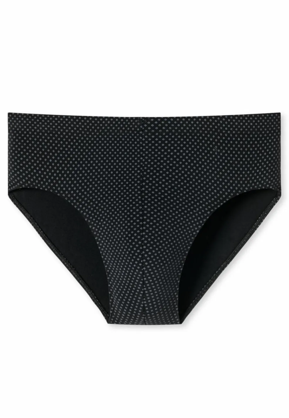 SCHIESSER Cotton Casuals slip (1-pack), heren minislip zwart met patroon