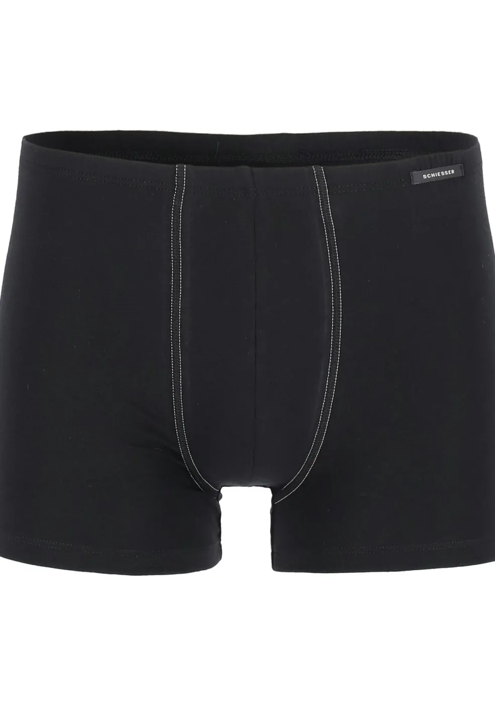 SCHIESSER Cotton Essentials shorts (2-pack), zwart