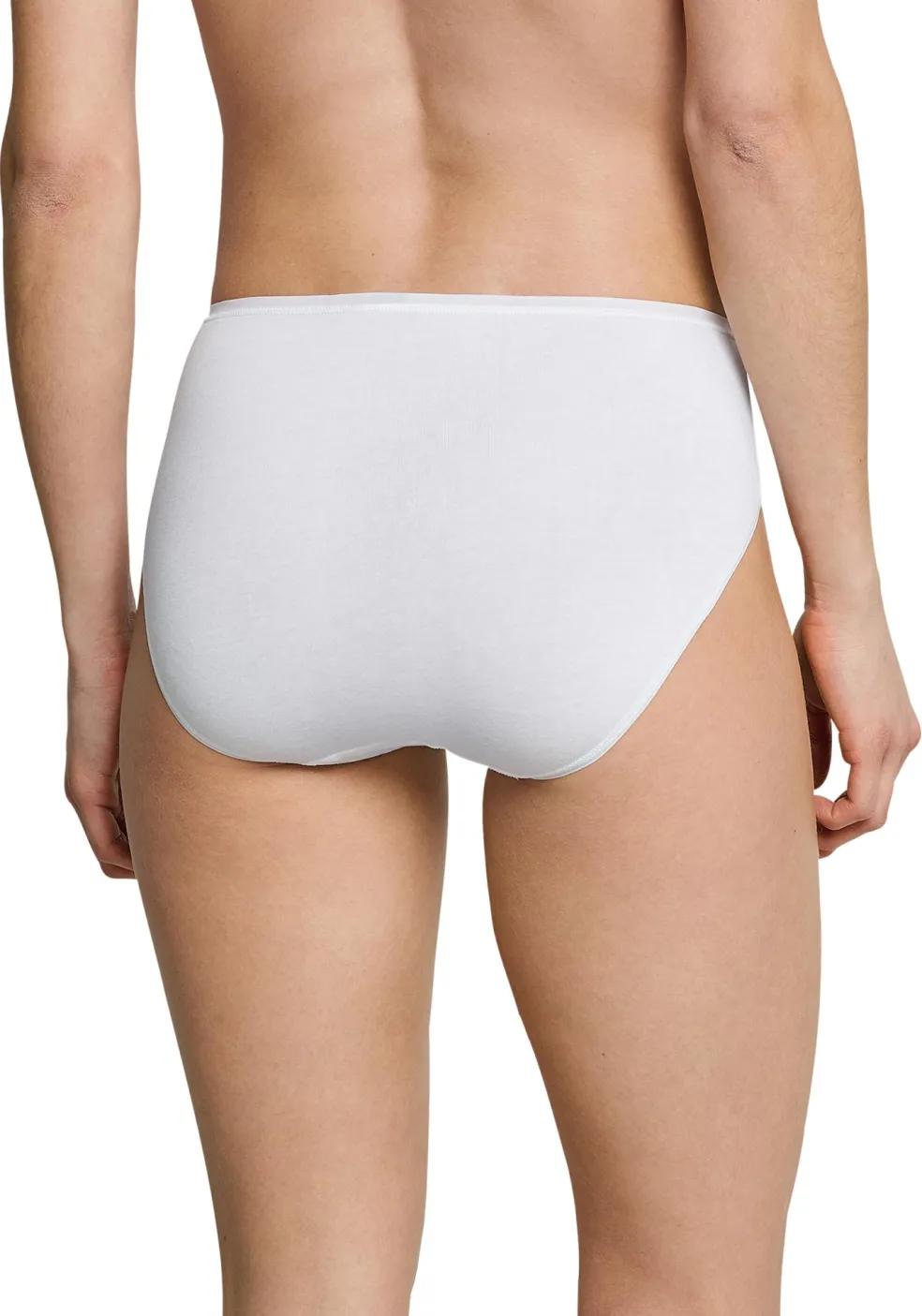 SCHIESSER Cotton Essentials dames slips (3-pack), wit