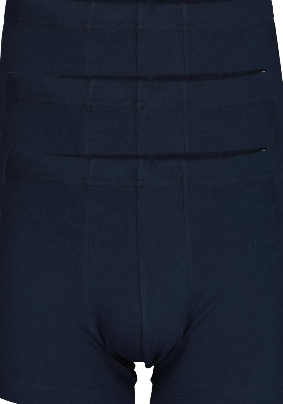 SCHIESSER 95/5 Essentials shorts (3-pack), donkerblauw