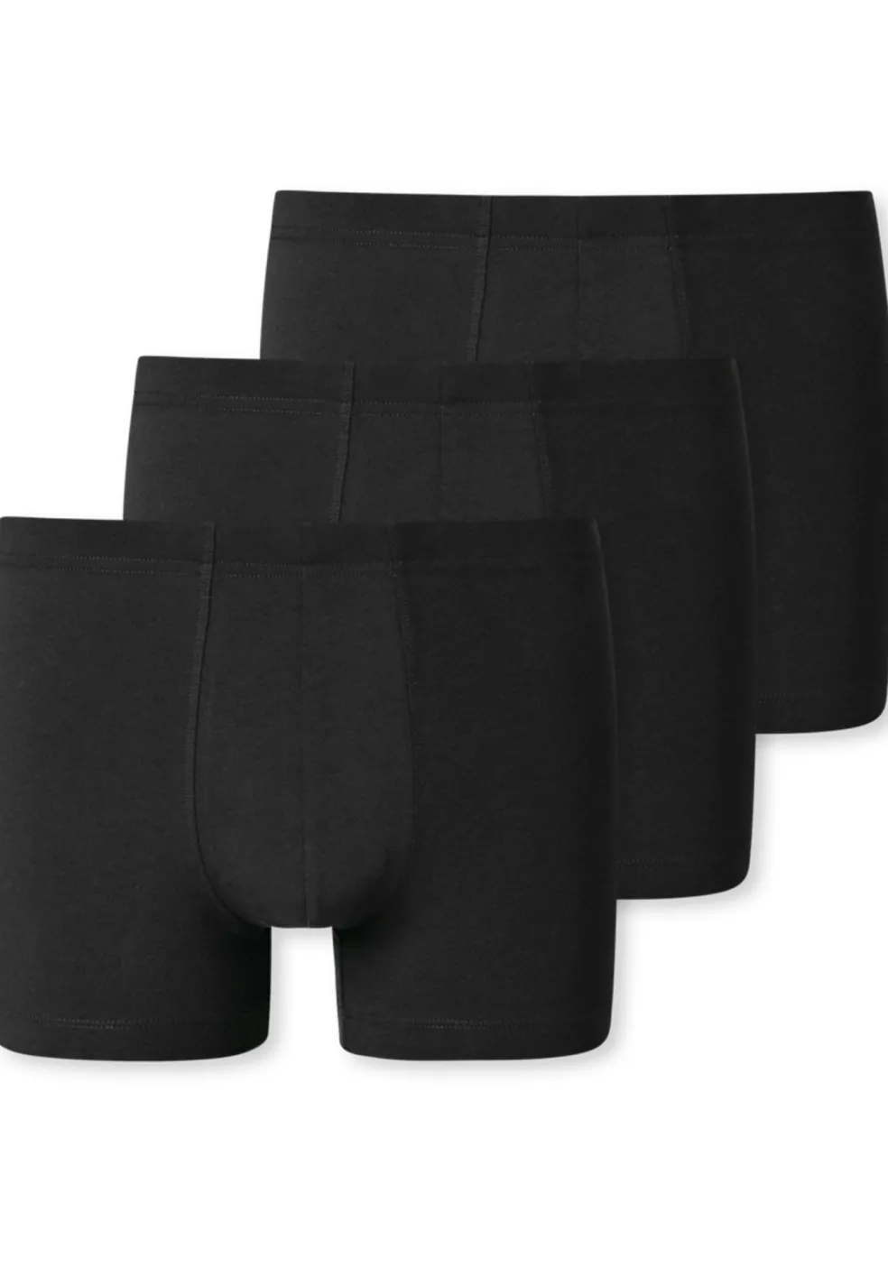 SCHIESSER 95/5 Essentials shorts (3-pack), zwart