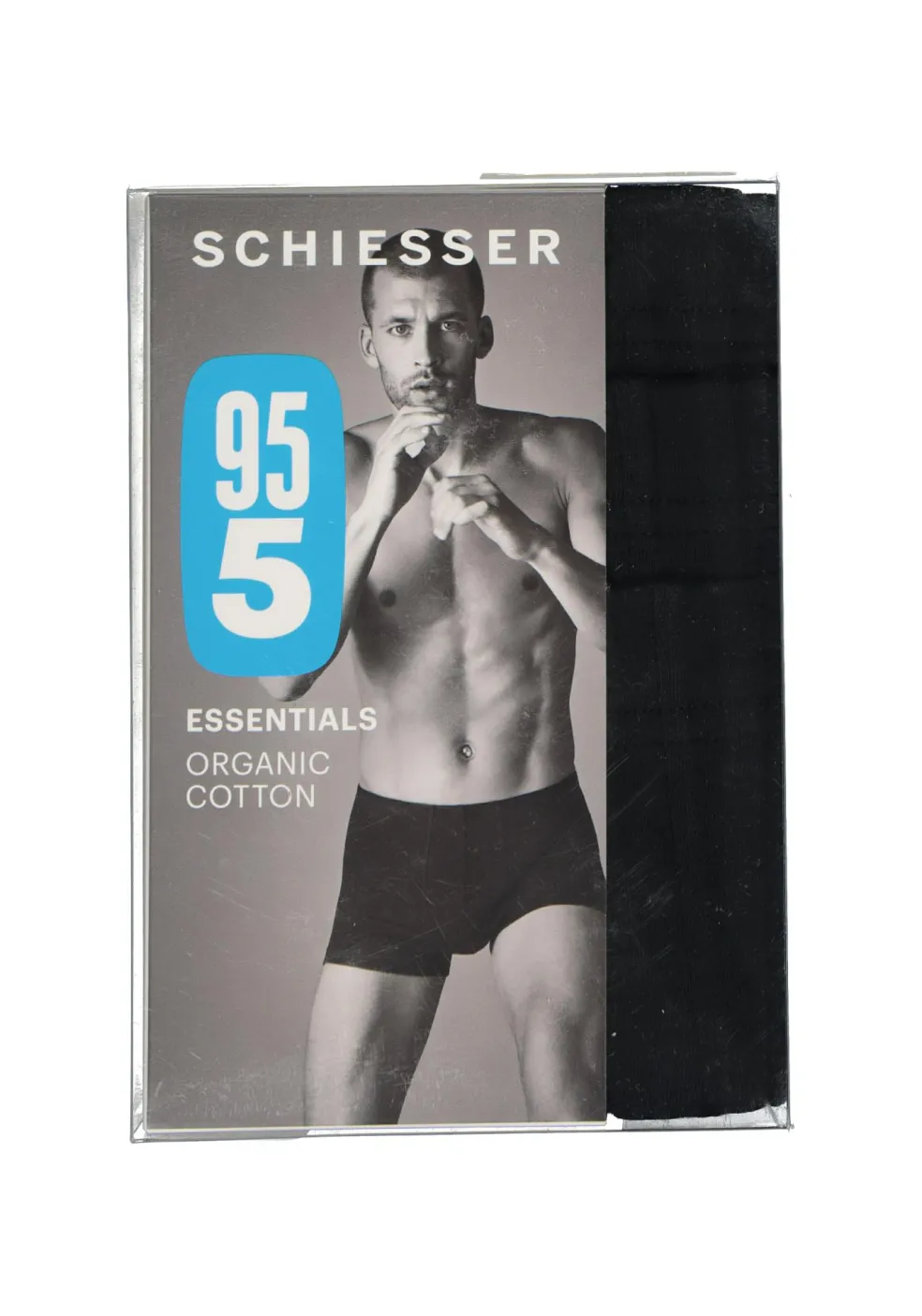 SCHIESSER 95/5 Essentials shorts (3-pack), zwart