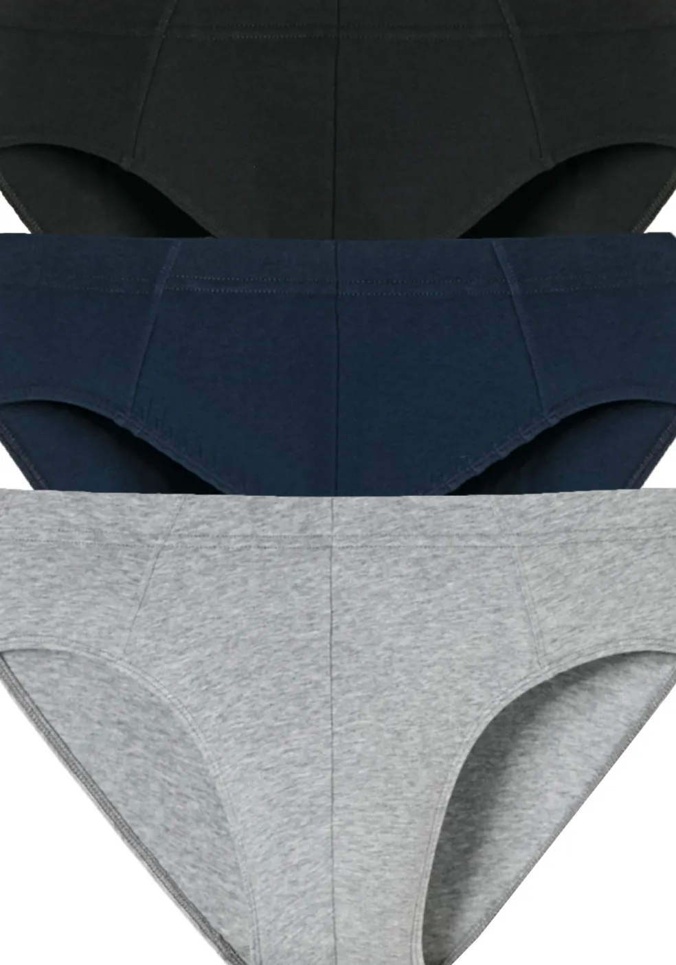 SCHIESSER 95/5 Essentials supermini slips (3-pack), zwart, blauw en grijs