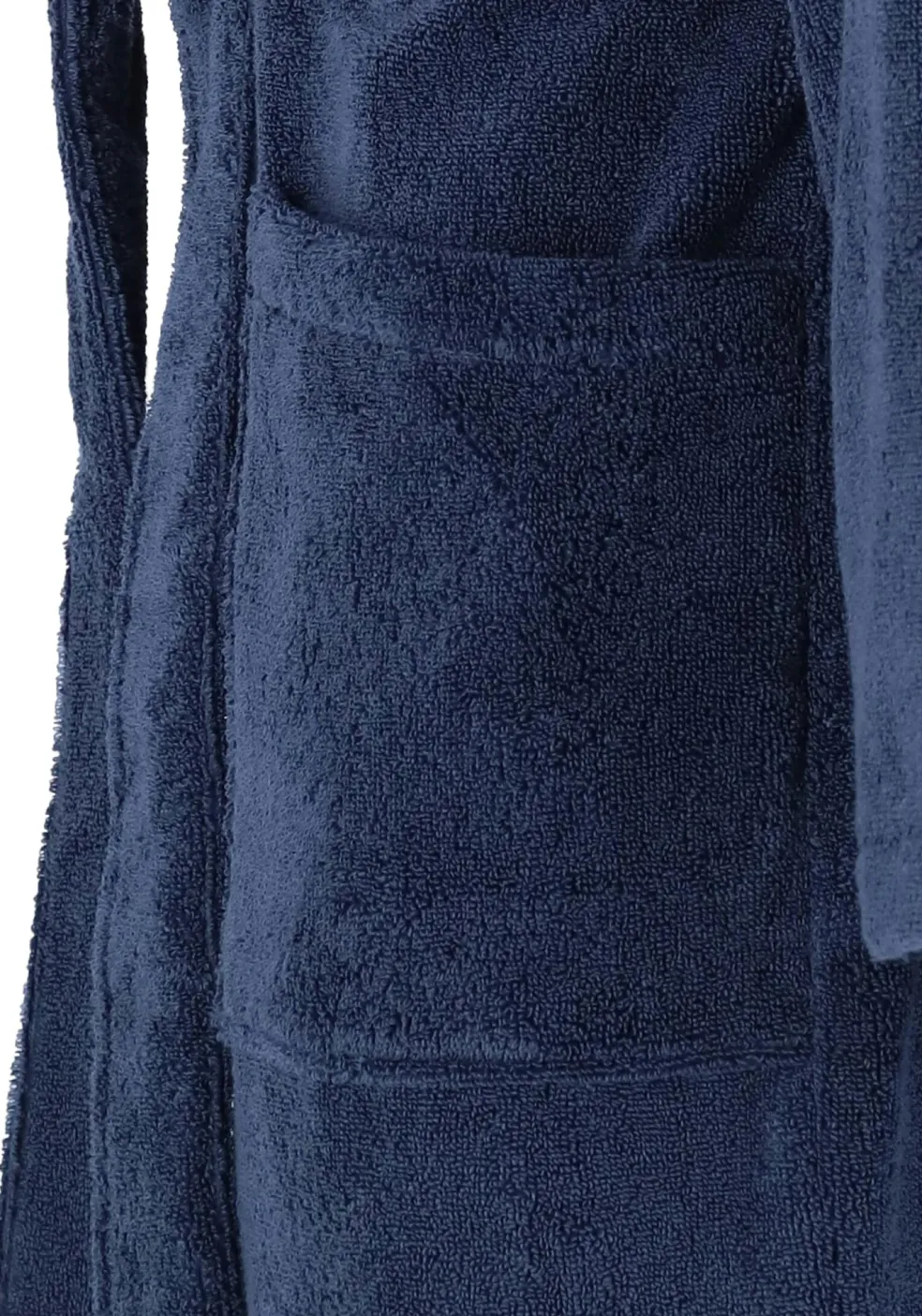SCHIESSER heren badjas, dik badstof, blauw