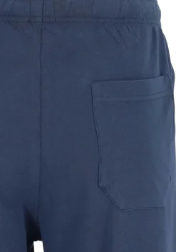 SCHIESSER heren pyjama, V-hals, blauw met wit gestreept